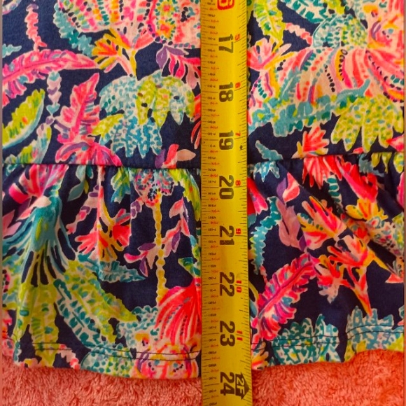 LILLY PULITZER TOP PEPLUM SHIRT BLOUSE EXCELLENT CONDITION - Picture 8 of 12